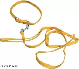 Neck Coller Belt with 5 Feet Leash for Pet (Multicolor, S) (Set of 1)