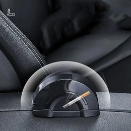 Portable Car Ashtray.LED Light Car Ashtray Cup Holder – Leakproof & Easy to Clean.Travel-Friendly & Durable Design