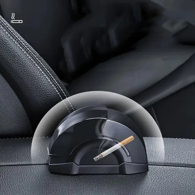 Portable Car Ashtray.LED Light Car Ashtray Cup Holder – Leakproof & Easy to Clean.Travel-Friendly & Durable Design