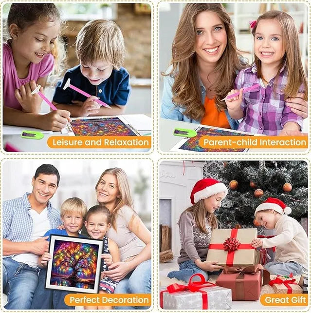 “Diamond Art Painting Kit – 5D Tree Diamond Art Kit for Adults & Beginners, DIY Crystal Rhinestone Painting for Home Decor”