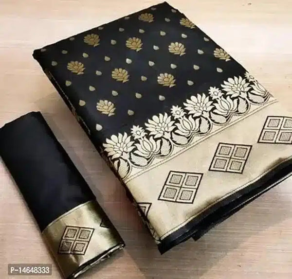 Jacquard Printed Saree for Women (Red, 6.3 m)