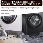 Washing Machine Vibration Pads, Floor Trays, Refrigerator Stand (4 Pcs Set)Anti-Vibration Pads & Floor Stand Set (4 pcs) – Washing Machine & Refrigerator Support