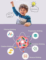 Fidget Toy Rotating Magic Bean Cube Spinner | Educational Learning & Brain Development Toy | Stress Relief, Focus & Sensory Toy for Kids and Adults