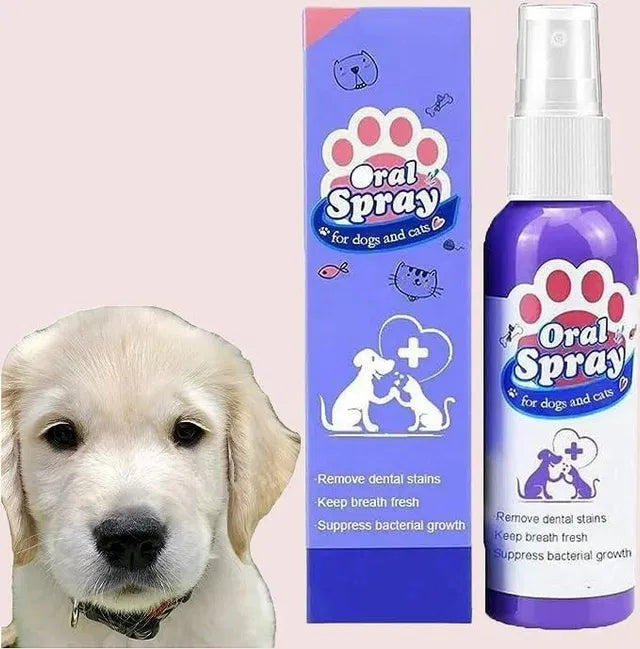 Pet Tooth Cleaning Spray (Pack of -2 )Teeth Cleaner & Bad Breath Remover.Daily Oral Hygiene & Tartar Protection.