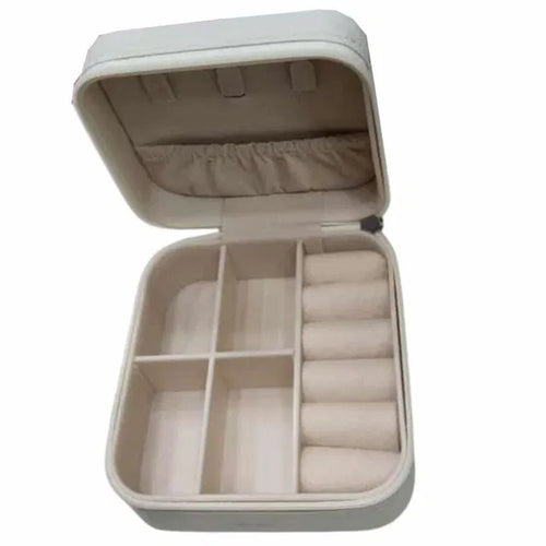 Rectangle Peach Leather Jewellery Box, For Gifting.Compact Rectangle Gift Box for Rings & Accessories