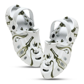 Clogs for Men (Green & White)