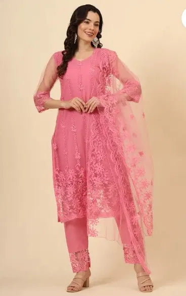 Kurta With Dupatta And Bottomwear