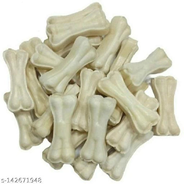 Rawhide Bone Treat for Dog (2 inches, Pack of 8)Rawhide Bone Treat for Dogs 2 Inch Chew Bones Pack of 8 Dental & Chewing Treat