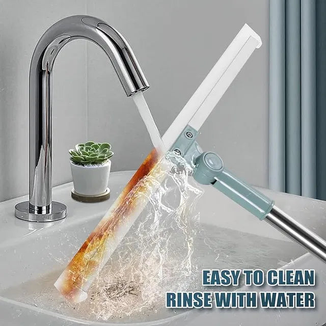 2 in 1 Floor Cleaner Brush Multifunction Magic Broom,Silicone Floor Squeegee Broom.Water Wiper & Dust Removal Floor Cleaner