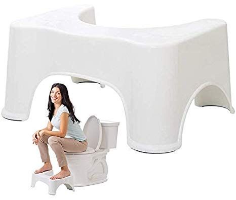 Squat Stool Potty Stool Toilet Squat Stool for Western Toilet.Toilet Squat Stool for Western Toilet – Ergonomic Potty Stool for Better Posture & Easy Bowel Movement