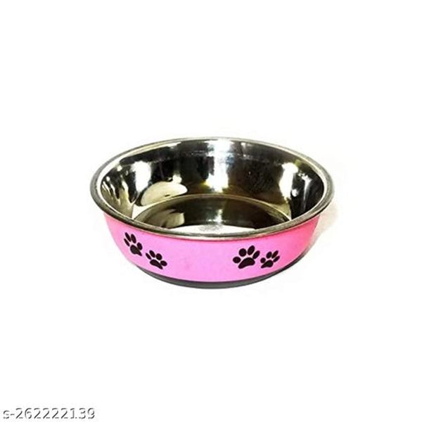 Stainless Steel Large Feeding Bowl for Pet (Multicolor)Stainless Steel Large Feeding Bowl For Dogs & Cats (Multicolor) | Heavy Duty Rust Proof Pet Food & Water Bowl
