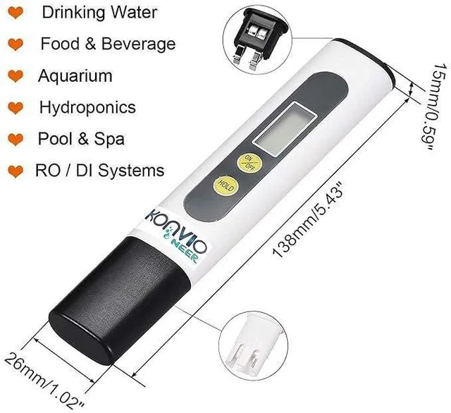Water TDS Meter Tester.Digital Water TDS Meter Tester – Accurate Water Quality Checker