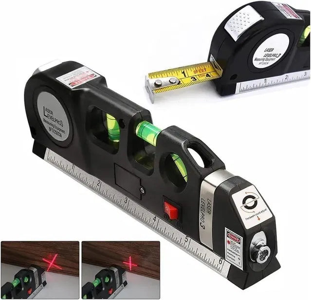Distance Meter 4-in-1 Level Tape.4-in-1 Distance Meter Level Tape | Laser Measure, Spirit Level & Measuring Tape Tool for Construction & Home Use