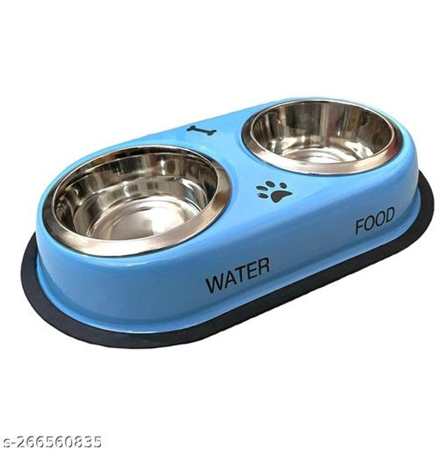 Stainless Steel Feeding Bowls for Pet (Multicolor, M)Stainless Steel Feeding Bowls For Dogs & Cats (Multicolor, M) | Medium Rust Proof Pet Food & Water Bowl