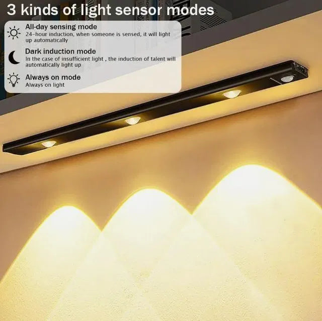 LED PIR Motion Sensor Cabinet With USB Rechargeble.LED PIR Motion Sensor Cabinet Light | USB Rechargeable Night Lamp for Home & Wardrobe.