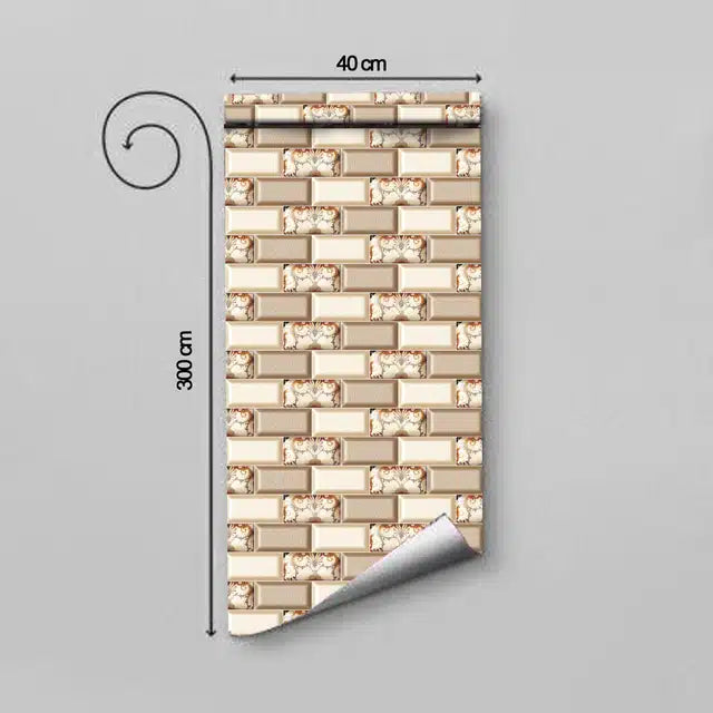 PVC Self Adhesive Wall Stickers (Multicolor, 300x40 cm)PVC Self Adhesive Wall Sticker (300x40 cm) Multicolor | Waterproof Removable Wall Decal | Home Decor Wall Covering