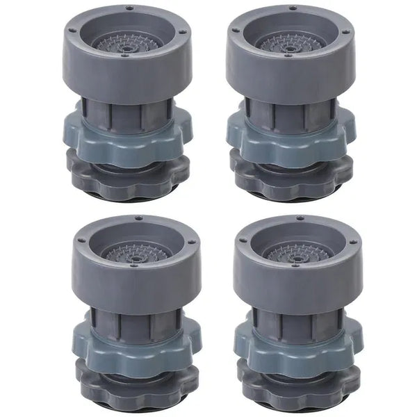 Washing Machine Vibration Pads, Floor Trays, Refrigerator Stand (4 Pcs Set)Anti-Vibration Pads & Floor Stand Set (4 pcs) – Washing Machine & Refrigerator Support