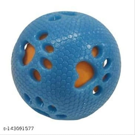 Chew Playing Rubber Ball for Pet (Blue).Chew Playing Rubber Ball for Pets | Durable Interactive Toy for Dogs & Puppies (Blue)