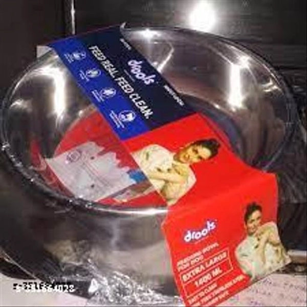 Stainless Steel Feeding Bowl for Pet (Multicolor, 800 ml)Stainless Steel Feeding Bowl For Dogs & Cats (Multicolor, 800 Ml) | Rust Proof Heavy Duty Pet Food & Water Bowl