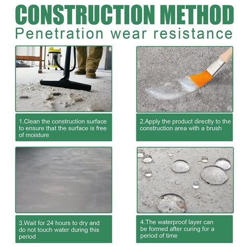Crack Sealing Agent with Brush Transparent Waterproof Solution for Roof ( 1 KG )