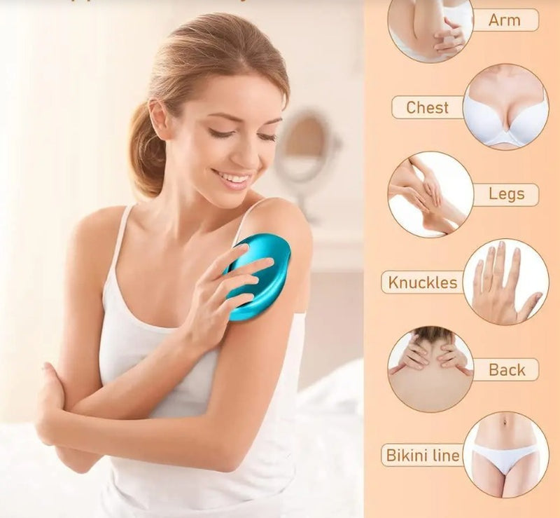 Crystal Hair Remover for Women and Men, Reusable Eraser Device Magic Hair Removal Tool