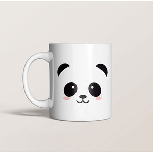 1. Cute Little Panda Face Ceramic Coffee Mug