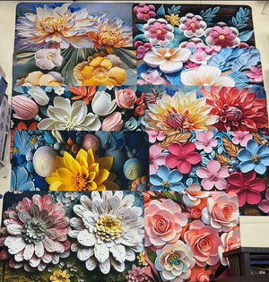 1. 5D Floral Bath Mat, Anti-Slip, Quick Drying, Water Absorbent
