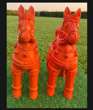 Horse Statue Pair 1.5 Feet