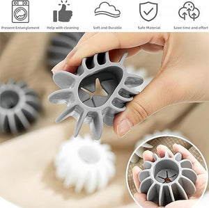 1. Laundry Dryer Ball Set, 10 Pack Reusable Washer Balls, Grey and White for home