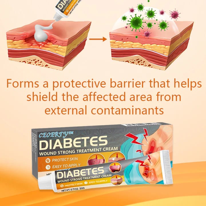 Diabetic Wound Care Cream | Skin Repair & Healing Support Treatment Ointment.Advanced Skin Repair & Healing Support Ointment