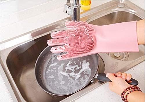 Dishwashing Gloves, Heavy Silicone Cleaning Gloves