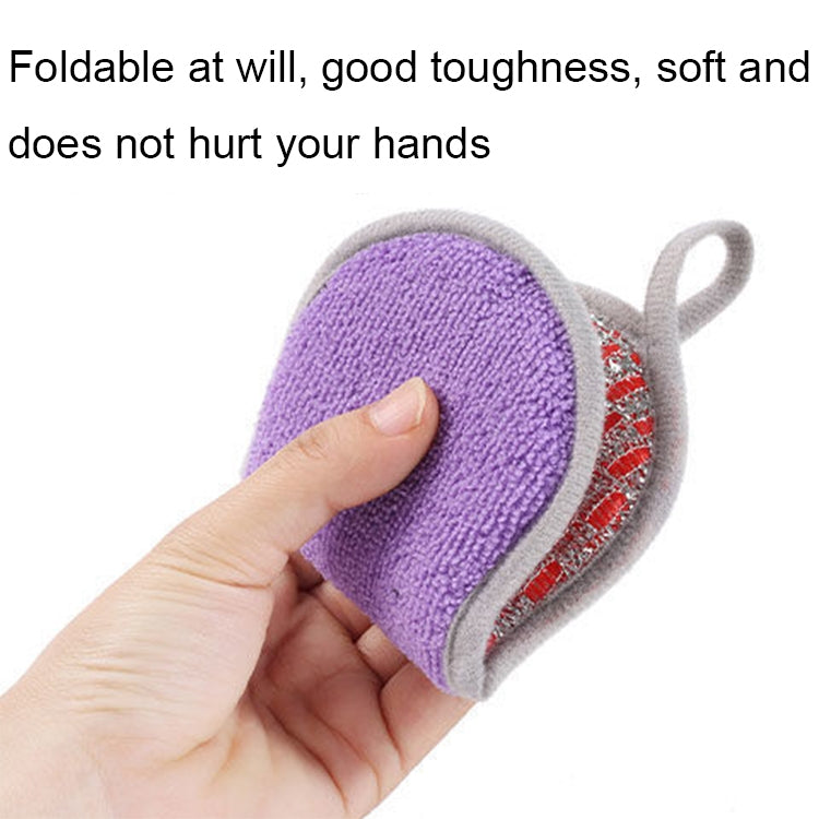 Double-sided Absorbent Kitchen Dishwashing Sponge Multifunctional Cleaning Rag ( Pack Of 2)