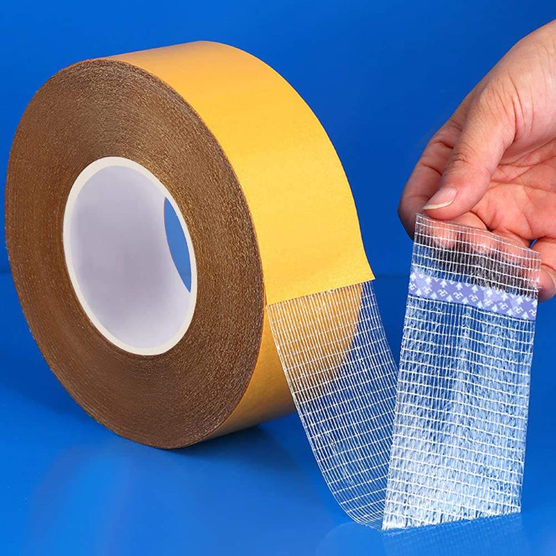 Double Sided Tape Heavy Duty Universal High Tack Strong Wall Adhesive Fiberglass Mesh Tape Clear and Easy Use Mounting Tape