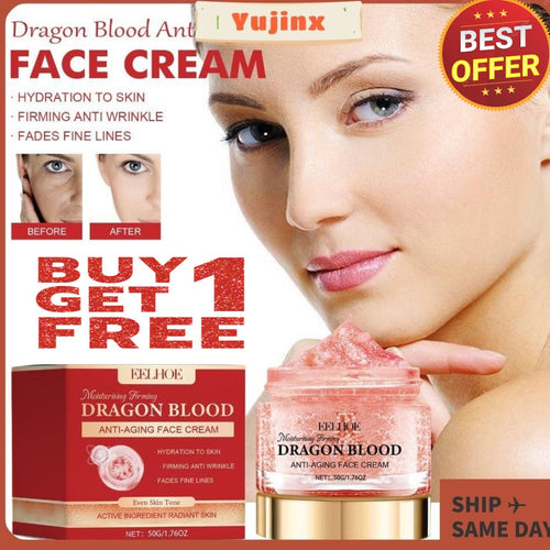 DRAGON Blood Cream，Women Cream Essence Cream Moisturizing Face Cream Retinol Placenta Essence Anti-Age Blood Cream Beauty Ladies Cream Lazy Face Cream Anti-Wrinkle Cream Blood Essence for men and women (pack of 2)