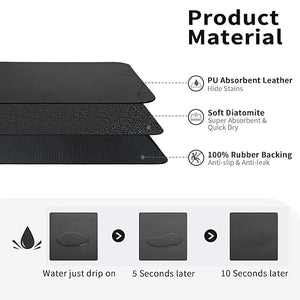 1. Drying mat for Kitchen, Water Absorbent Mat (PACK OF 2)