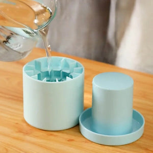 1. Cylinder Ice Cube Mold, 3D Silicone Ice Cubes Tray Holds Ice Cubes
