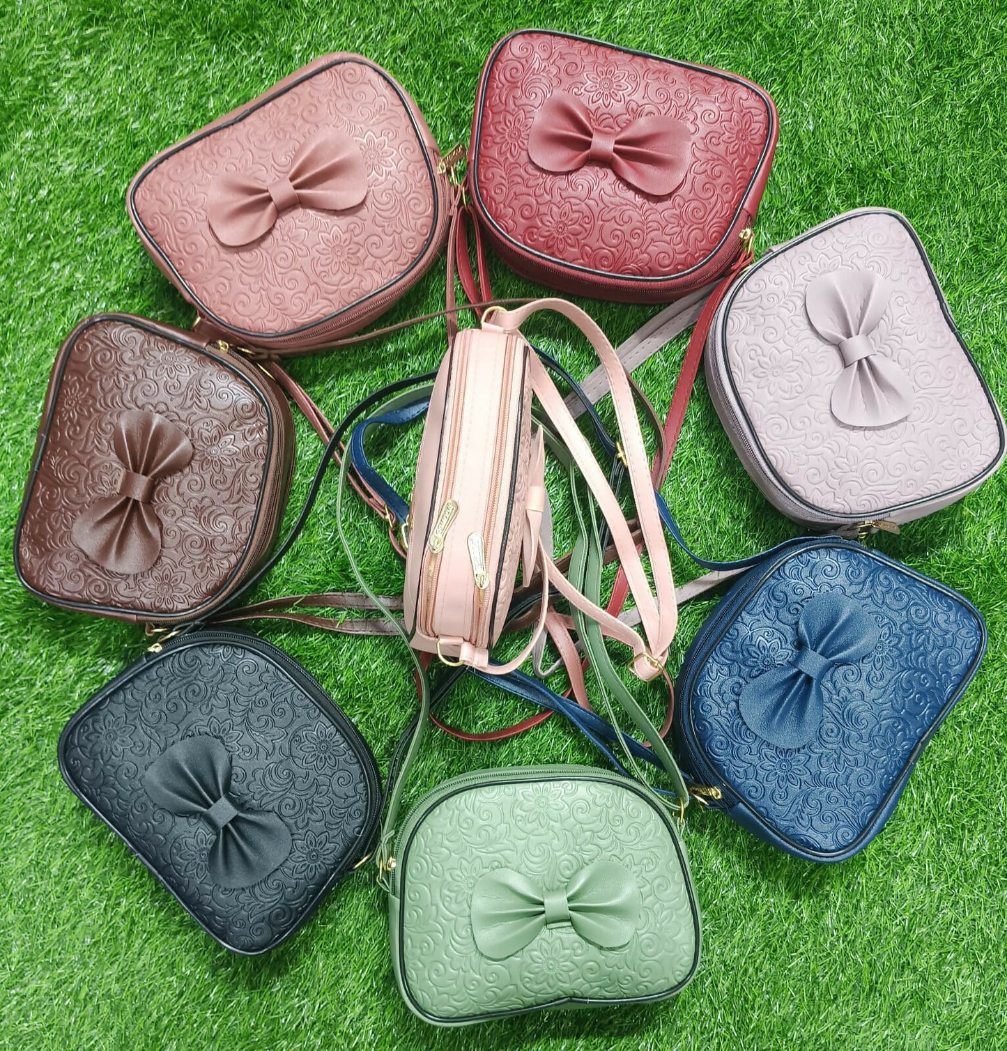Stylish PU Leather Sling Bag with Adjustable Strap
