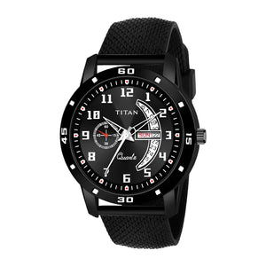 1. Latest Titan PU Leather Analog Watch