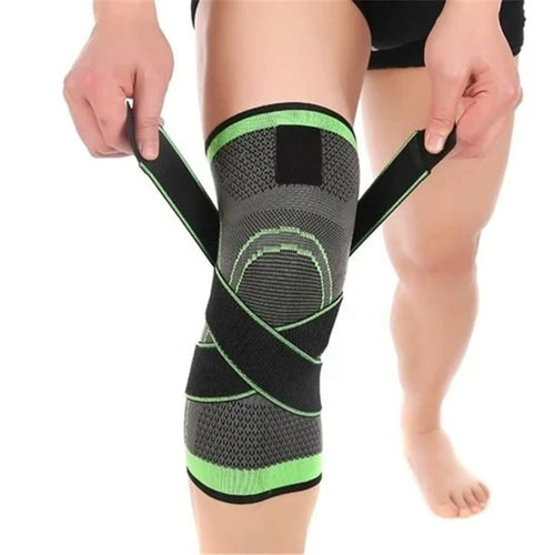 Elastic Sports Kneepad Men Women Pressurized Knee Support Protector Fitness Gear Running Basketball Volleyball Protector