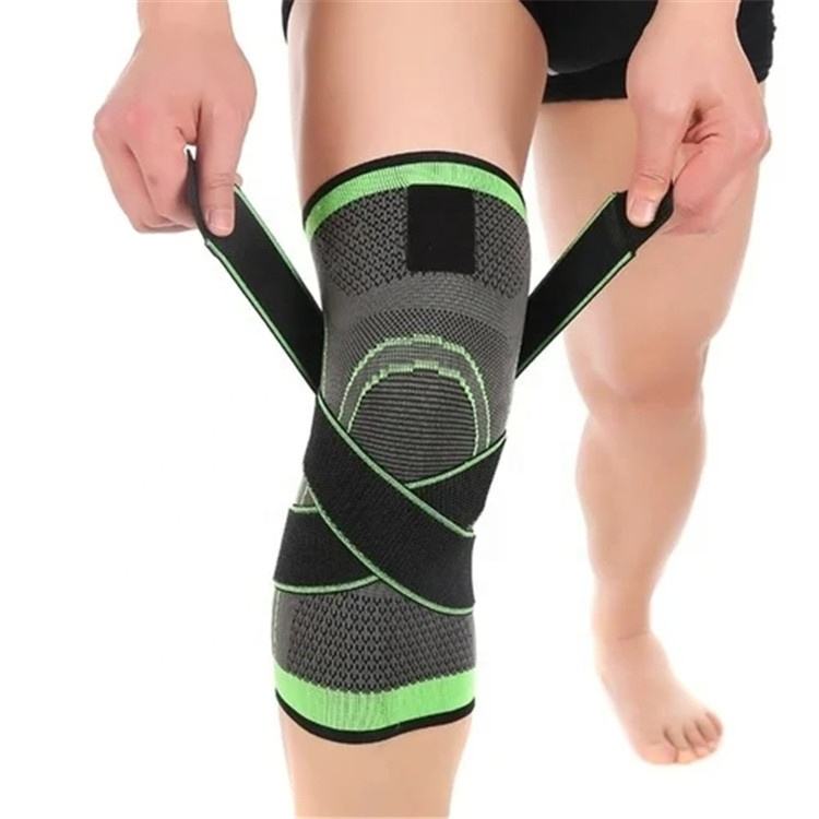 Elastic Sports Kneepad Men Women Pressurized Knee Support Protector Fitness Gear Running Basketball Volleyball Protector