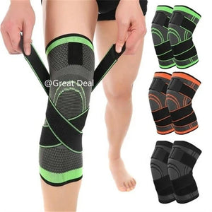 1. Elastic Sports Kneepad Men Women Pressurized Knee Support Protector Fitness Gear Running Basketball Volleyball Protector