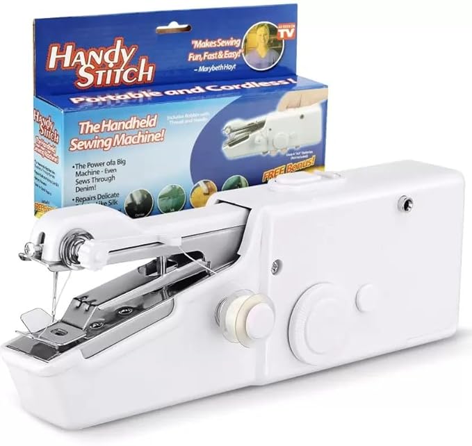 Electric Handy Stitch Mini Hand Sewing Machine – Portable Stapler Style Quick Stitch Device for Clothes, Curtains & DIY Repairs