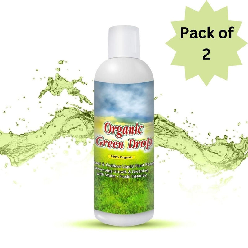 Organic GreenDrop Plant Food Liquid Fertilizer For Plant Growth & Greening (Pack of 2).Organic GreenDrop Plant Food Liquid Fertilizer (Pack of 2) – Growth & Greening Booster for Healthy Plants