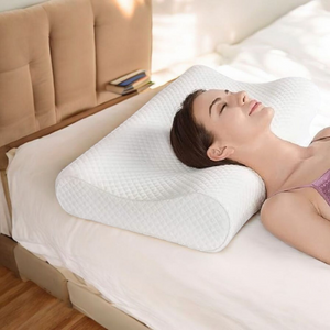 1. Memory Foam Solid Orthopaedic  Pillow White