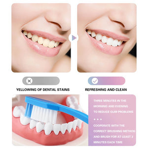 1. Niacinamide Whitening Two-Color Toothpaste - Peach Clean Toothpaste
