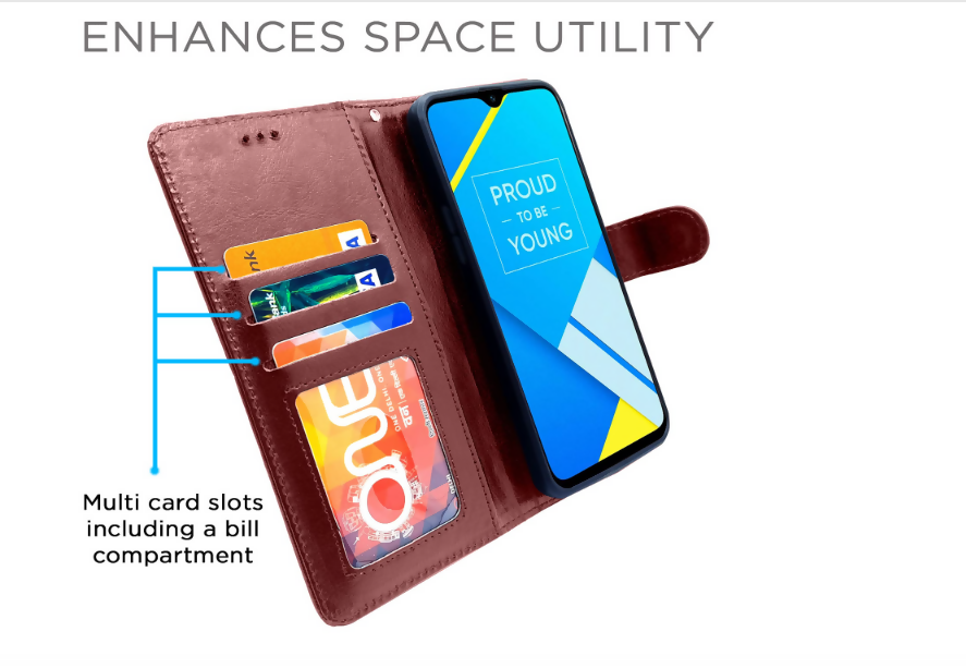 Realme C2 Protective Brown Back Case – Shock Absorption & Scratch Resistant