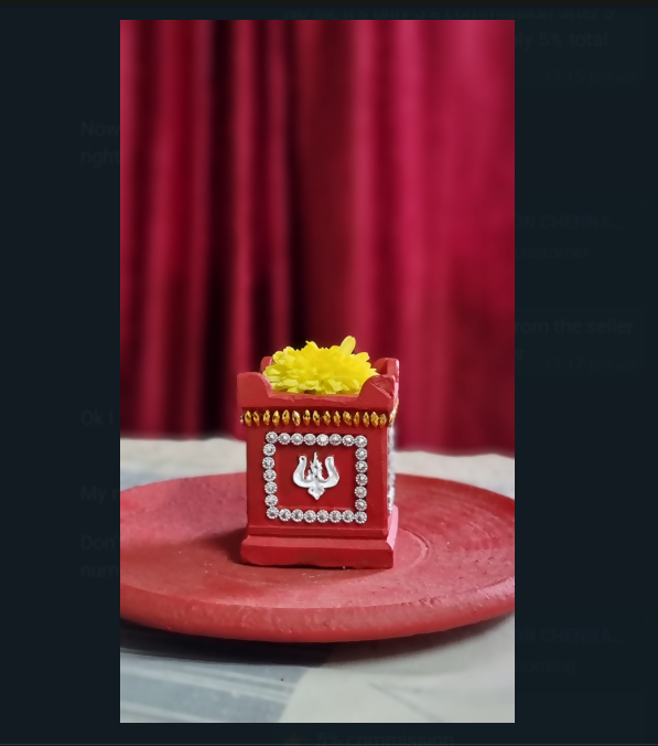Decorative Tulasi Diya 🪔 for Home & Temple | Handmade Vilakku