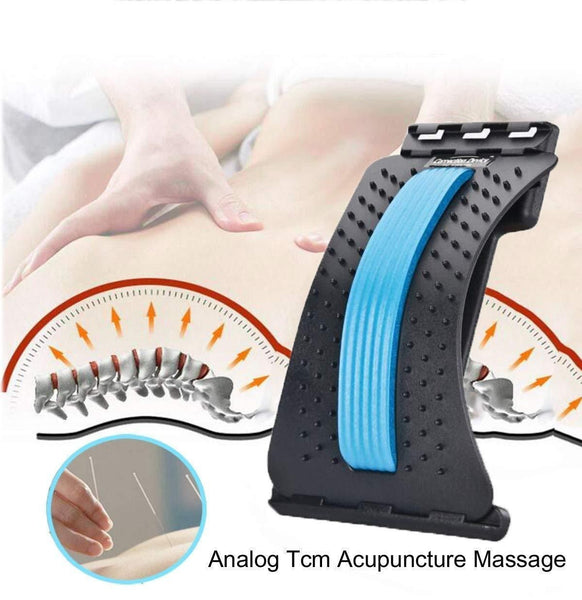Back Pain Relief Lumbar Back Stretcher Tool.Back Stretching Device for Spine Decompression & Posture Improvement