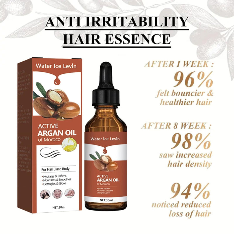 Face, Cold Pressed, smooth, Pure Argan Oil for Hair 30ml