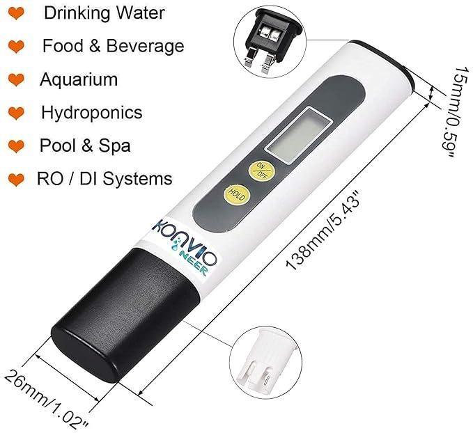 TDS Meter and Water Quality Measurement, Testing Meter
